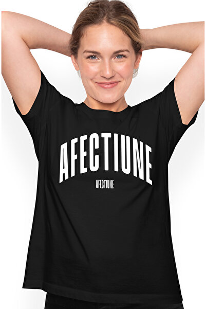 StoryGift Romania Tricou Femei Cuvantul Afectiune, Motivational, Self Help, I...