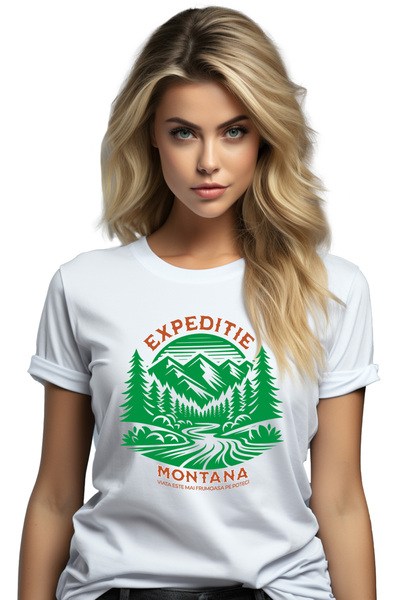 StoryGift Romania Tricou Femei Expeditie Montana Viata Este Mai Frumoasa Pe P...