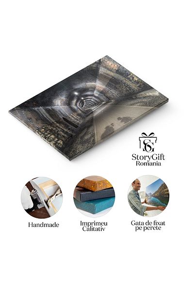 StoryGift Romania Tablou Canvas Cascada Hengifoss In Islanda, Natura, Apa, Turism, Peisaj, Cadere De Apa 4546