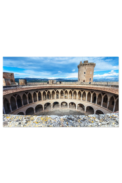 StoryGift Romania Tablou Canvas Castelul Bellver Din Palma De Mallorca Monume...