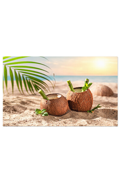 StoryGift Romania Tablou Canvas Rasfat Exotic Pina Colada Servita Intrun Coco...