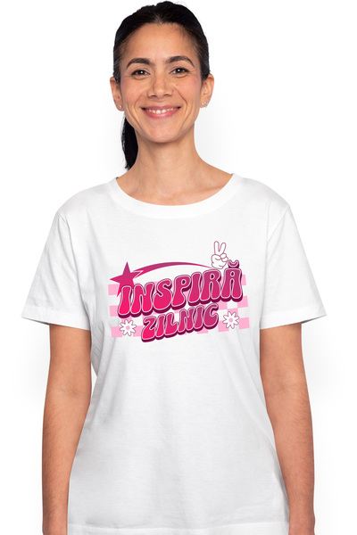 StoryGift Romania Tricou Femei Inspira Zilnic Fii Exemplu Dezvoltare Personal...