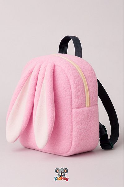 KidHug Plush Backpack with Rabbit Ears |   Cute Children's Backpack for 1-8 Years Old Nursery and Kindergarten