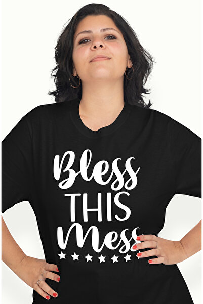 StoryGift Romania Tricou Femei Cu Mesajul "bless This Mess" - Binecuvanteaza ...