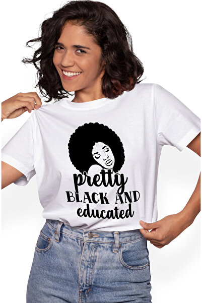 StoryGift Romania Tricou Femei cu o figura a unei femei de culoare cu textul ...