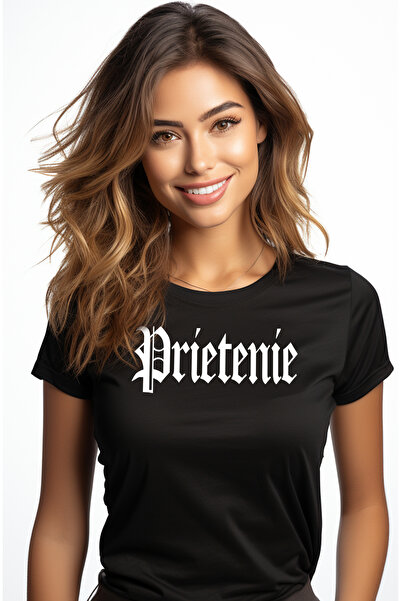 StoryGift Romania Tricou Femei Prietenie, Mesaj Motivational, Cuvant, Text In...