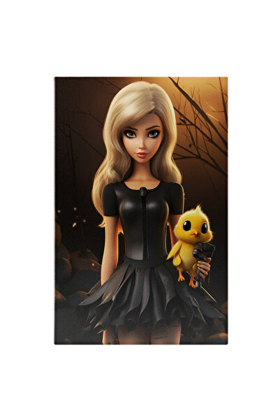 StoryGift Romania Tablou Canvas: Personaj Feminin Fantastic Imbracat In Rochi...