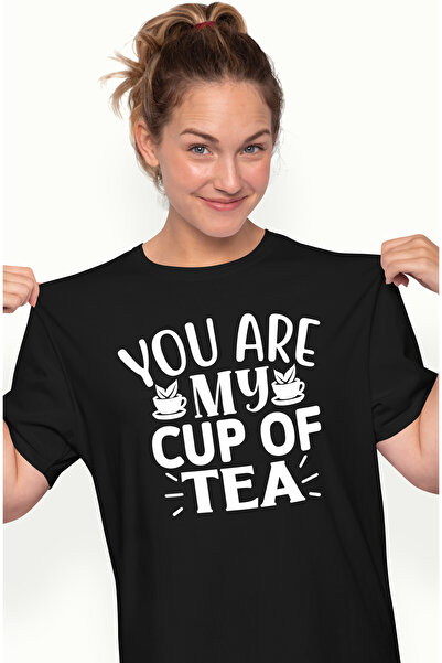 StoryGift Romania Tricou Femei pentru indragostiti cu mesajul "You are my cup...
