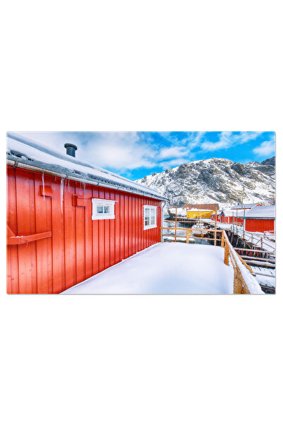 StoryGift Romania Tablou Canvas Vedere De Dimineata Uimitoare Pe Marea Norveg...