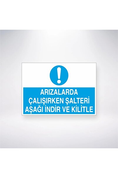 Reysa Tasarım Download and Lock Switch down While Working on Faults Sticker 2...