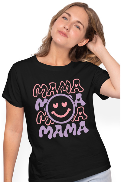 StoryGift Romania Tricou Femei Cu Text Mama, Smiley Face, Cea Mai Buna Mama, ...