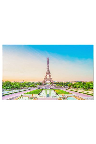 StoryGift Romania Tablou Canvas Turnul Eiffel Si Trocadero In Paris Eiffel, Franta, Trocadero, Fontane, Apa, Arhi