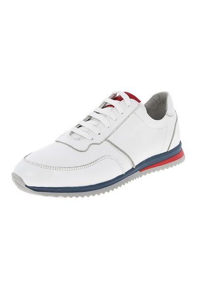 PAS Pantofi casual, Pas, Urban Sneakers, Alb, Piele Naturala Marime 44
