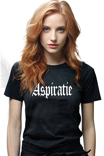 StoryGift Romania Tricou Femei Aspiratie, Mesaj Motivational, Cuvant, Text In...