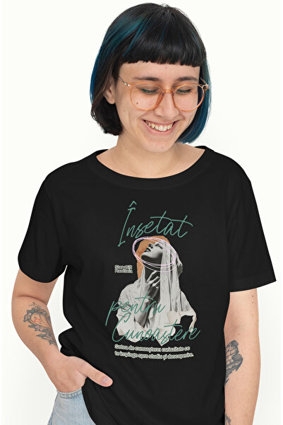 StoryGift Romania Tricou Femei insetat pentru Cunoastere educatie dezvoltare ...