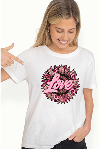 StoryGift Romania Tricou Femei cu mesajul "Love", ilustratie, motivational, i...