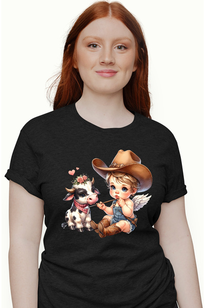 StoryGift Romania Tricou Femei cu un bebelus care tine o sageata, ilustratie,...