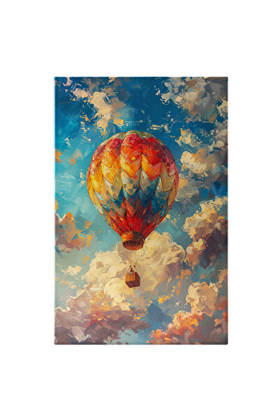 StoryGift Romania Tablou Canvas: Balonul Cu Aer Cald Care Pluteste Printre No...