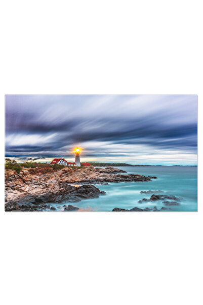 StoryGift Romania Tablou Canvas: Farul De La Cape Elizabeth, Navigatie, Tradi...