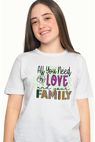 StoryGift Romania Tricou Femei cu mesajul "All you need is love and your fami...