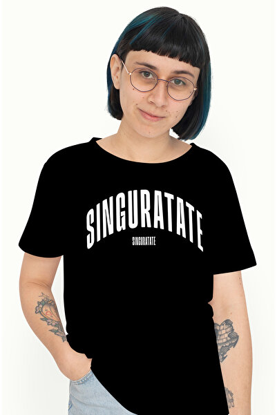 StoryGift Romania Tricou Femei Cuvantul Singuratate, Motivational, Self Help,...