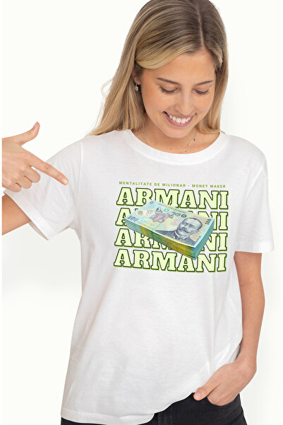 StoryGift Romania Tricou Femei - 100 Lei Romanesti, Cu Imprimeu Pe Fata, 100%...