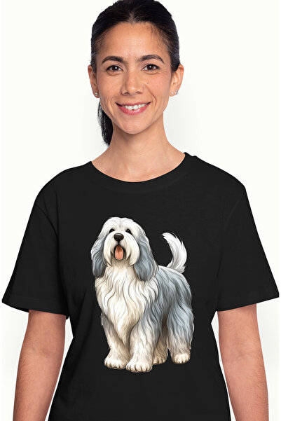 StoryGift Romania Tricou Femei cu un catel alb blanos, ilustratie, limba scoa...