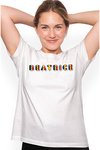 StoryGift Romania Tricou Femei Cu Numele Beatrice, Romania, Suporter, Steagul...
