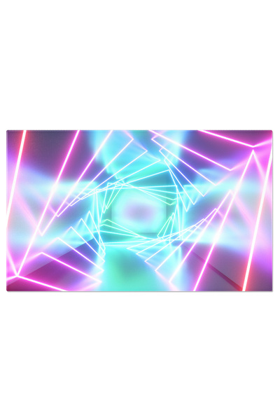 StoryGift Romania Tablou Canvas Fundal Abstract Cu Lumini Neon Renderizare 3d Ce Intruchipeaza Eleganta Moderna