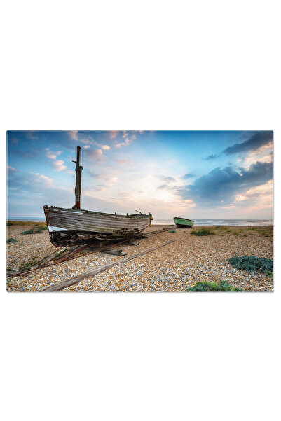 StoryGift Romania Tablou Canvas Barii Langa Plaja Apa Albastra In Fundal Perspectiva Aeriana, Plaja, Barii, Apa,