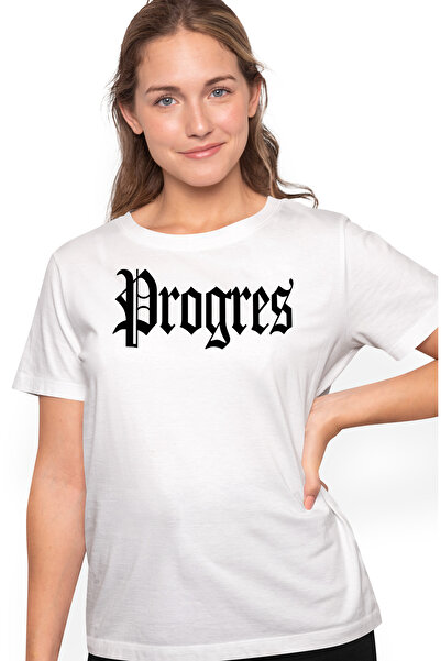 StoryGift Romania Tricou Femei Progres, Mesaj Motivational, Cuvant, Text Insp...