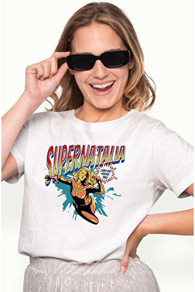 StoryGift Romania Tricou Femei Super Natalia, SuperErou Sunt Aici Pentru Tine...