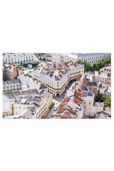 StoryGift Romania Tablou Canvas Vedere Aeriana Oras Nantes, Francez, Arhitectura, Calatorie 269