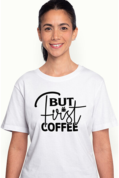 StoryGift Romania Tricou Femei pentru cei care pun cafeaua pe primul loc cu m...