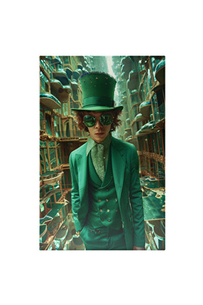 StoryGift Romania Tablou Canvas Tanar In Costum De St Patrick Verde Cu Palari...