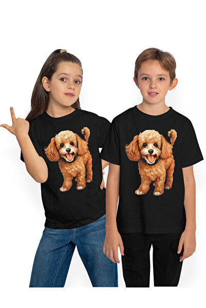 StoryGift Romania Tricou Copii Cu Un Catelus Blanos, Ilustratie, Jucaus, Zgar...