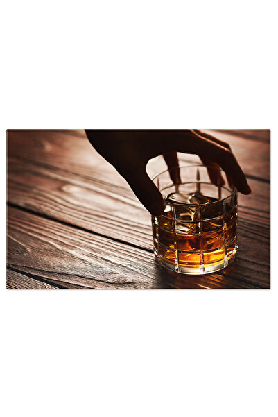 StoryGift Romania Tablou Canvas Cu Bar La Pahar: Alcool, Whisky Si Ambianta Retro