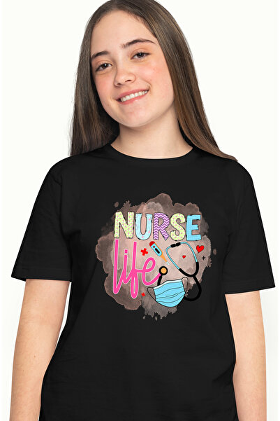 StoryGift Romania Tricou Femei cu mesajul "Nurse life", profesie, ilustratie,...