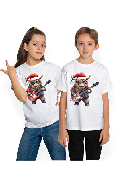 StoryGift Romania Tricou Copii Cu Un Zimbru Care Canta La Chitara, Ilustratie...