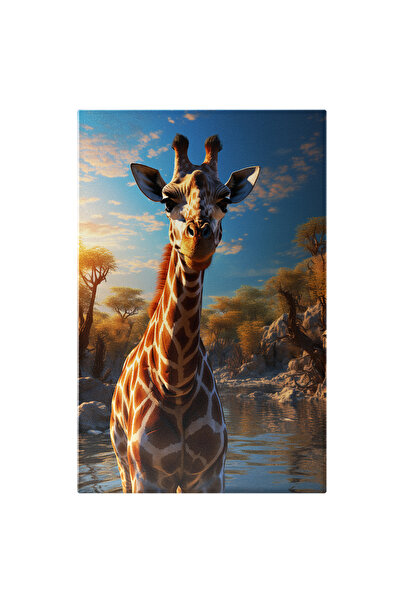 StoryGift Romania Tablou Canvas: Ziua Magică A Girafei Din Pădurea Trezită Si...