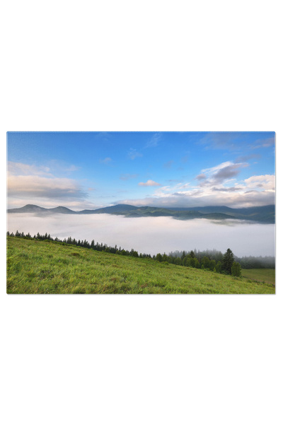 StoryGift Romania Tablou Canvas: Peisaj Natural Cu Caldura De Dimineata