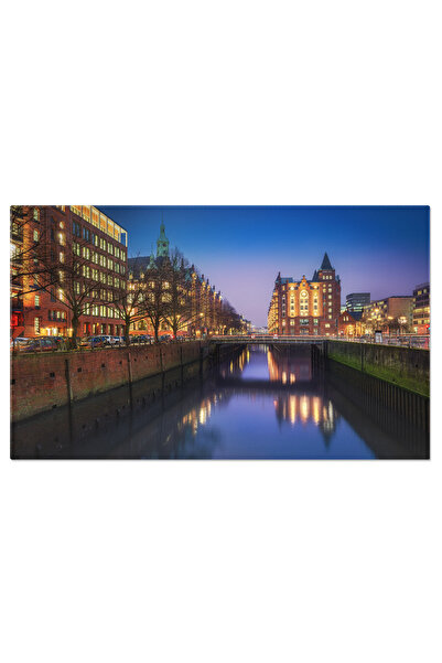 StoryGift Romania Tablou Canvas Piata St. Annenplatz Cu Cladiri In Speicherst...