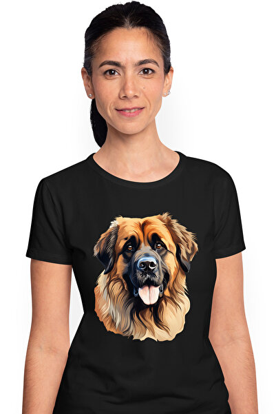 StoryGift Romania Tricou Femei cu un caine bucuros, ilustratie, limba scoasa,...