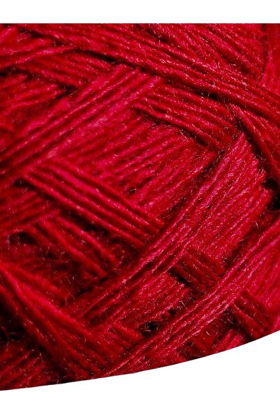 Ece Örgü Tasarım Atölyesi Premium kalite çok katlı, kırmızı, çok parlak, pürüzsüz, dut ipeği merino karışımı el örgü ipi