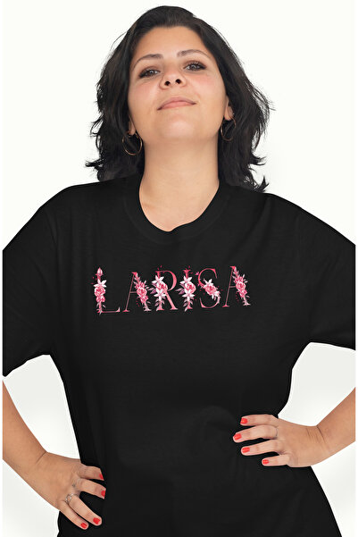 StoryGift Romania Tricou Femei Cu Numele Larisa, Floral, Colorat, Creativ, Fr...