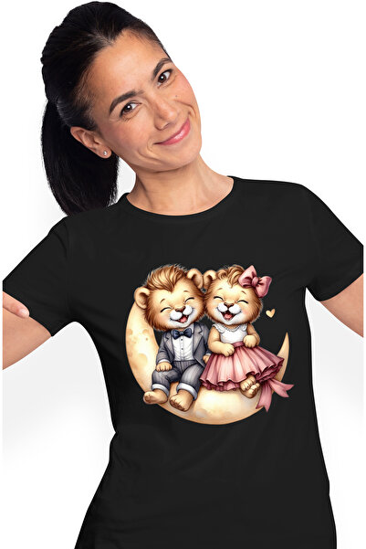 StoryGift Romania Tricou Femei cu 2 purcelusi, ilustratie, balon in forma de ...