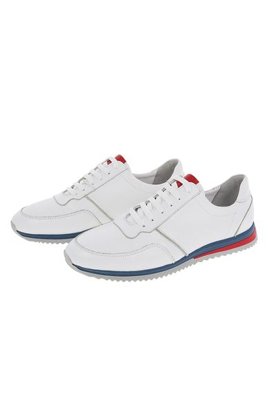 PAS Pantofi casual, Pas, Urban Sneakers, Alb, Piele Naturala Marime 44