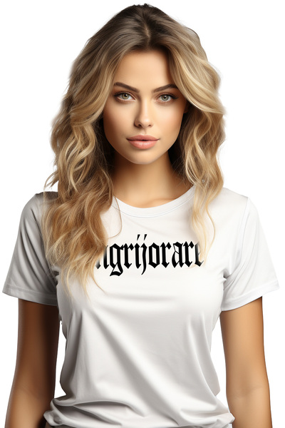 StoryGift Romania Tricou Femei Ingrijorare, Mesaj Motivational, Cuvant, Text ...