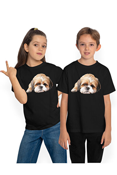 StoryGift Romania Tricou Copii Cu Un Caine Putin Trist, Ilustratie, Fara Vlag...