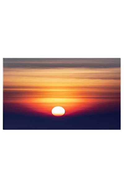 StoryGift Romania Tablou Canvas Rasrit Si Apus Pe Cer Innorat, Cer, Culori, Apus, Rasrit, Peisaj. 4291